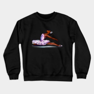 African American ballerina - brown skin ballerina dancing ballet Crewneck Sweatshirt